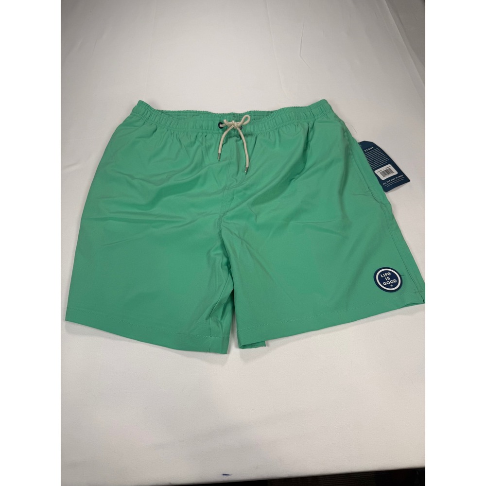 Life is Good Mens Swim Trunks Modern Mint Green Board Shorts LG405171BS Large